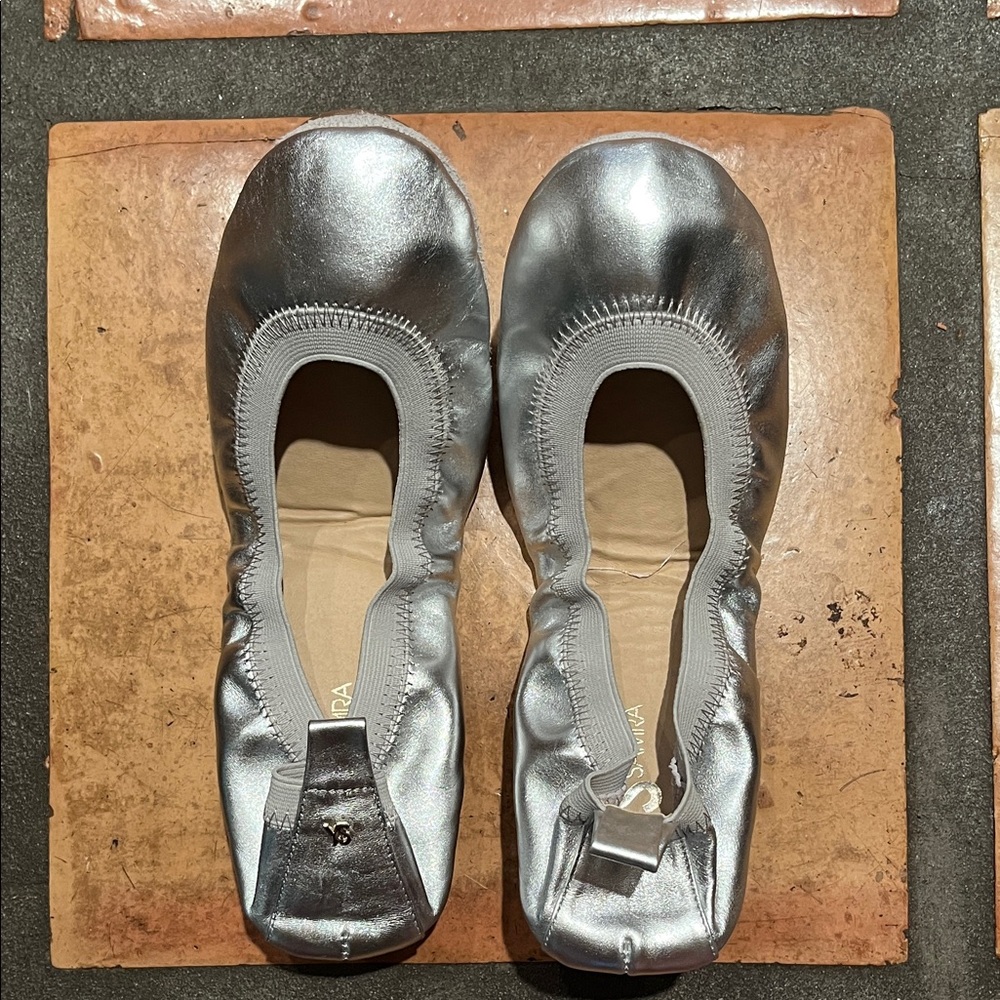 Yosi samara Silver Ballet Flats